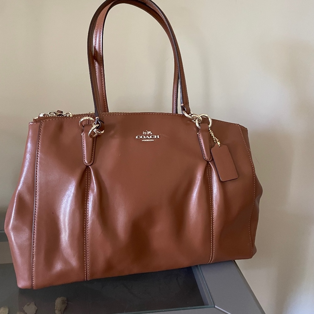 COACH Cognac Shoulder Bag